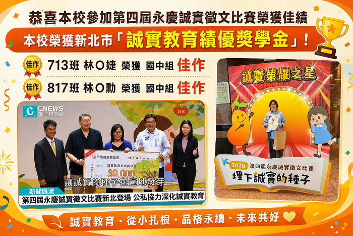115永慶誠實徵文比賽
